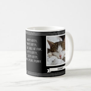 Glückliche Kitty Katze Personalisiertes Foto Kaffeetasse