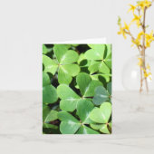 Glückliche Klee-Anmerkungs-Karte Karte (Gelbe Blume)