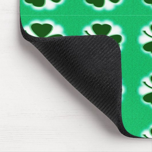 Glückliche Kleeblätter Mousepad (Ecke)