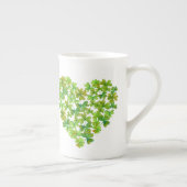 Glückliche Kleeblätter Porzellantasse (Rechts)