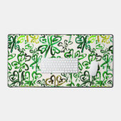 Glückliche Kleeblätter Schreibtischunterlage (Tastatur & Maus)