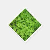Glückliche Kleeblätter! Serviette (Ecke)