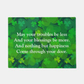 Glückliche Kleeblätter - überall Fußmatte (Vorderseite)