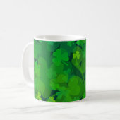 Glückliche Kleeblätter - überall Kaffeetasse (Vorderseite Links)