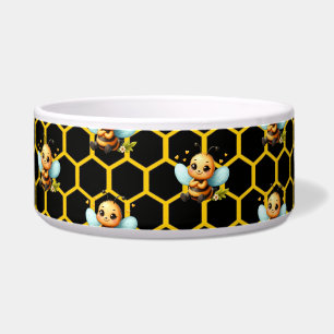 Glückliche kleine Bienen-Pet Napf