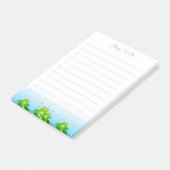 Glückliche kleine Frösche Dinge zu tun Post-it Klebezettel (angewinkelt)