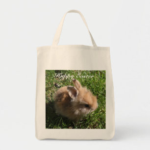 Glückliche kleine Häschen-Tasche Ostern Tragetasche