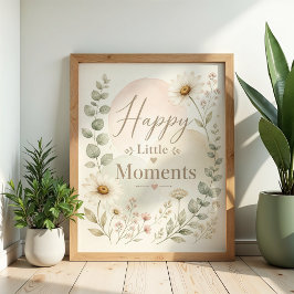 Glückliche Kleine Momente Kinderzimmer-Wandkunst Poster