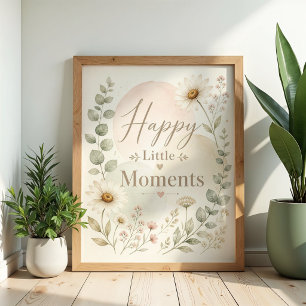 Glückliche Kleine Momente Kinderzimmer-Wandkunst Poster
