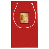 Glückliche kleine Weihnachtsbaum-Geschenk-Tasche Kleine Geschenktüte (Rückseite)