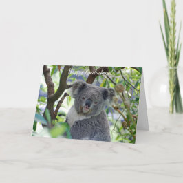 Glückliche Koaladays entzückende Koala Feiertagskarte