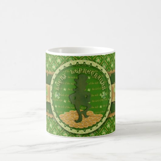 Glückliche Kobold-Tasse Kaffeetasse (Mittel)