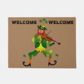 Glückliche Kobold-Willkommens-Fußmatte Fußmatte (Vorderseite)