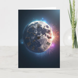 Glückliche Kosmische Uhr Karte