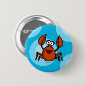 glückliche Krabbe Button (Vorne & Hinten)