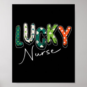 Glückliche Krankenschwester St. Patricks Day Cool  Poster
