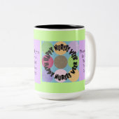 Glückliche Krankenschwester-Wochen-Tasse Zweifarbige Tasse (VorderseiteRechts)