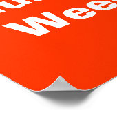 Glückliche Krankenwoche! Poster Wir Liebe Unsere K (Ecke)