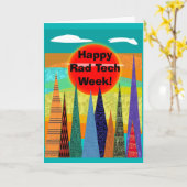 Glückliche krasse Tech-Wochen-Karten Karte (Gelbe Blume)