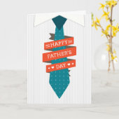 Glückliche Krawatte des Vaters mit gestreiftem Shi Karte (Gelbe Blume)