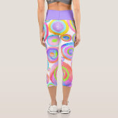 Glückliche Kreise Capri Leggings (Rückseite)
