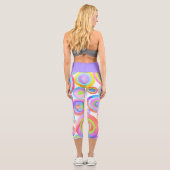 Glückliche Kreise Capri Leggings (Rückseite)