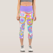 Glückliche Kreise Capri Leggings (Vorderseite)