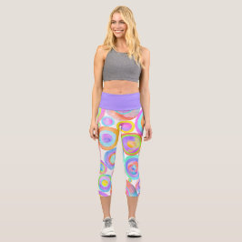 Glückliche Kreise Capri Leggings