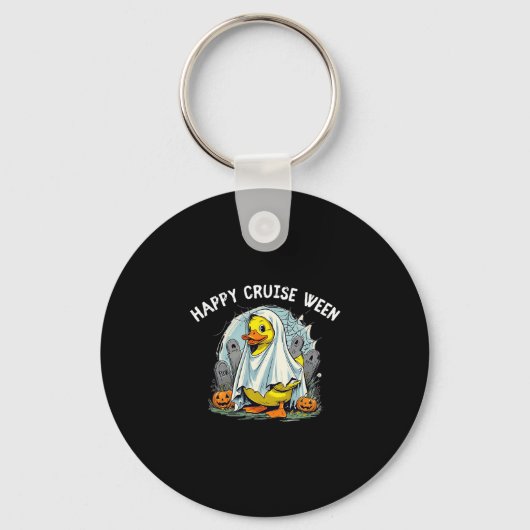 Glückliche Kreuzfahrt Ween Quack oder Treat Kreuzf Schlüsselanhänger (Vorderseite)