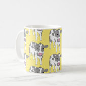 Glückliche Kuh Kaffeetasse (Vorderseite Links)