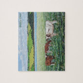 "Glückliche Kuh-" Puzzlespiel Puzzle (Vertikal)