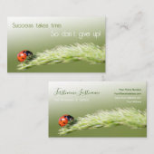 Glückliche Kunden mit glücklichen Ladybugs und Mot Visitenkarte (Vorne/Hinten)