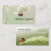 Glückliche Kunden mit glücklichen Ladybugs! Visite Visitenkarte (Vorne/Hinten)