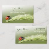 Glückliche Kunden mit glücklichen Ladybugs! Visite Visitenkarte (Vorne/Hinten)