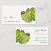 Glückliche Kunden mit glücklichen Ladybugs! Visitenkarte (Vorne/Hinten)