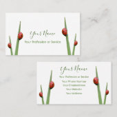 Glückliche Kunden mit glücklichen Ladybugs! Visitenkarte (Vorne/Hinten)