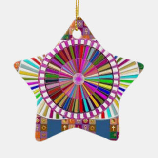 GLÜCKLICHE KUNST: WEIHNACHTSfeiertags-FESTIVALS Keramik Ornament