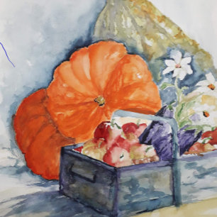 Glückliche Kürbis Geschirrtuch