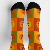 Glückliche Kürbisse Socken (Oben)
