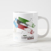 Glückliche Kuwait-Nationaltag-Schale Jumbo-Tasse (Rechts)