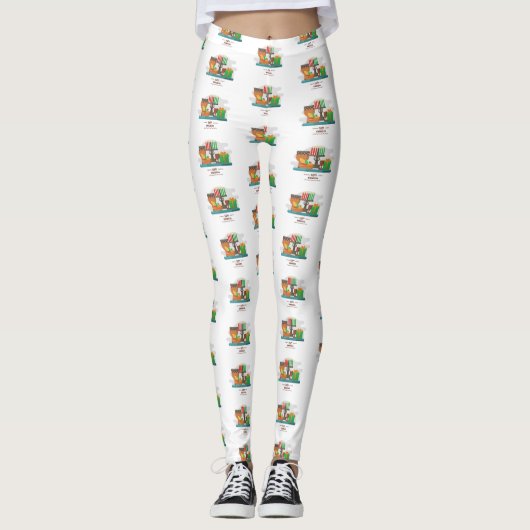 glückliche kwanzaa Geschenke Leggings (Vorderseite)
