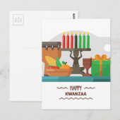 glückliche kwanzaa Geschenke Postkarte (Vorne/Hinten)