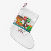 glückliche kwanzaa Geschenke Strumpf Kleiner Weihnachtsstrumpf (Vorderansicht (hängend))