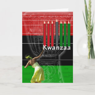 Glückliche Kwanzaa-Karte Feiertagskarte