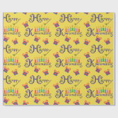 Glückliche Kwanzaa-Muster Geschenkpapier (Flach)