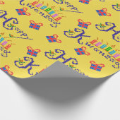 Glückliche Kwanzaa-Muster Geschenkpapier (Ecke)