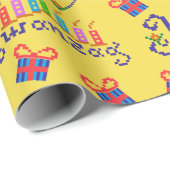 Glückliche Kwanzaa-Muster Geschenkpapier (Rolleneckpunkt)