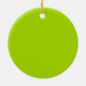 Glückliche lächelnde grüne Banane Keramik Ornament (Hinten)