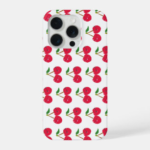 Glückliche lächelnde Kawaii-Kirschfrucht iPhone 15 Pro Hülle