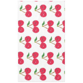 Glückliche lächelnde Kawaii-Kirschfrucht Tischdecke (Vorderseite)